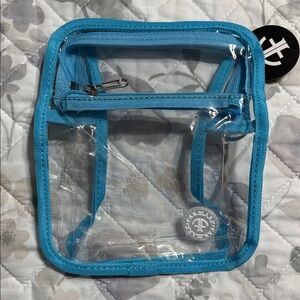 Transparent Blue Accessory Pouch